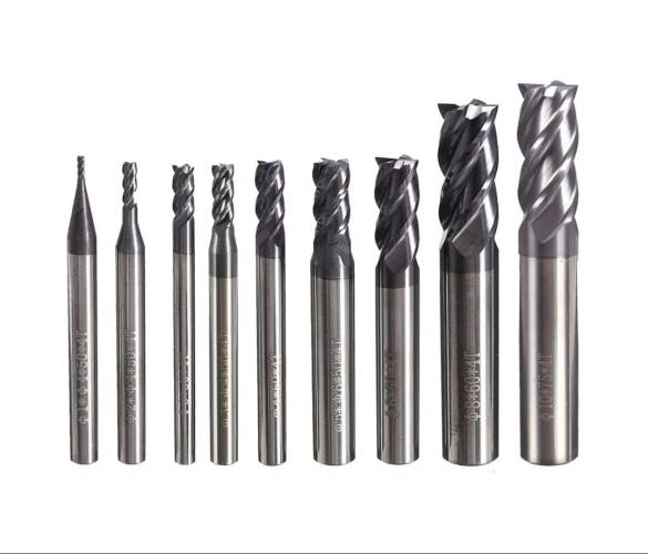 10x21 MM Z4 KAPLAMALI DÜZ UÇLU KARBÜR FREZE HRC 48 - 2