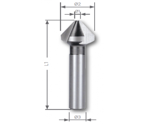 12,4 MM HAVŞA FREZE 90° C TİPİ DIN 335 HHS MADE IN GERMANY-ROTHENBERGER By RUKO - 2