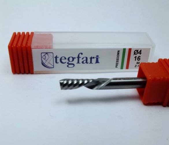 4X16x50x4MM PRESDOOWN KARBÜR Z1 FREZE BIÇAK TEGFARİ - 4