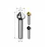 6,3 MM HAVŞA FREZE 90° C TİPİ DIN 335 HHS MADE IN GERMANY-ROTHENBERGER By RUKO - Thumbnail (2)