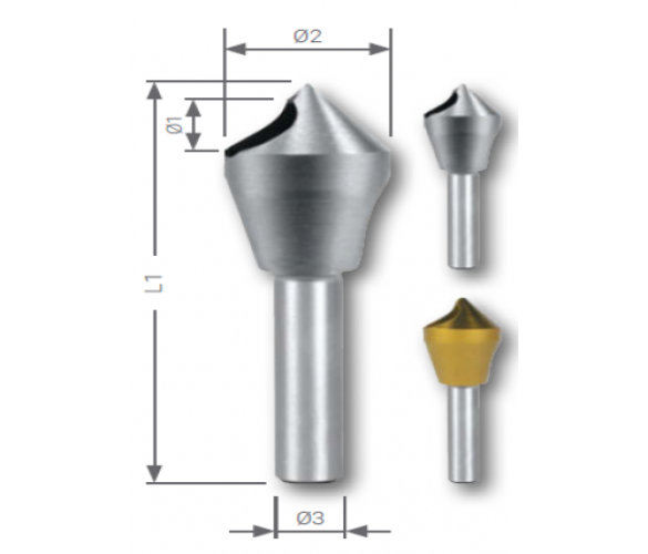  8,3 MM HAVŞA FREZE 90° C TİPİ DIN 335 HHS MADE IN GERMANY-ROTHENBERGER By RUKO - 7