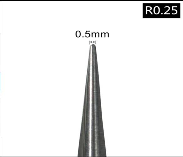 ELMAS KONİK KÜRE DÜZ HELİS 0,5x35x100x6 MM KARBÜR FREZE UCU - 7