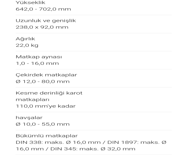 MANYETİK TABANLI DELME MAKİNESİ RU40 - 5