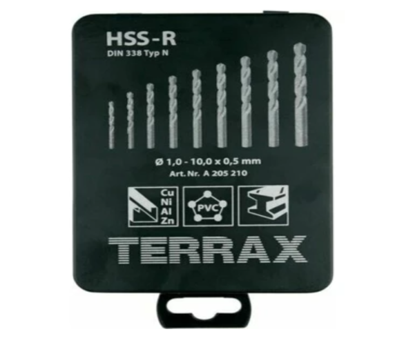 RUKO Terrax MATKAP UCU SETİ 19 PARÇA 1 mm-10 mm ARASI 0.5 MM ARALIKLI - 1